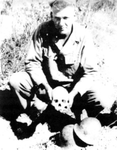WW II Soldier With Skull